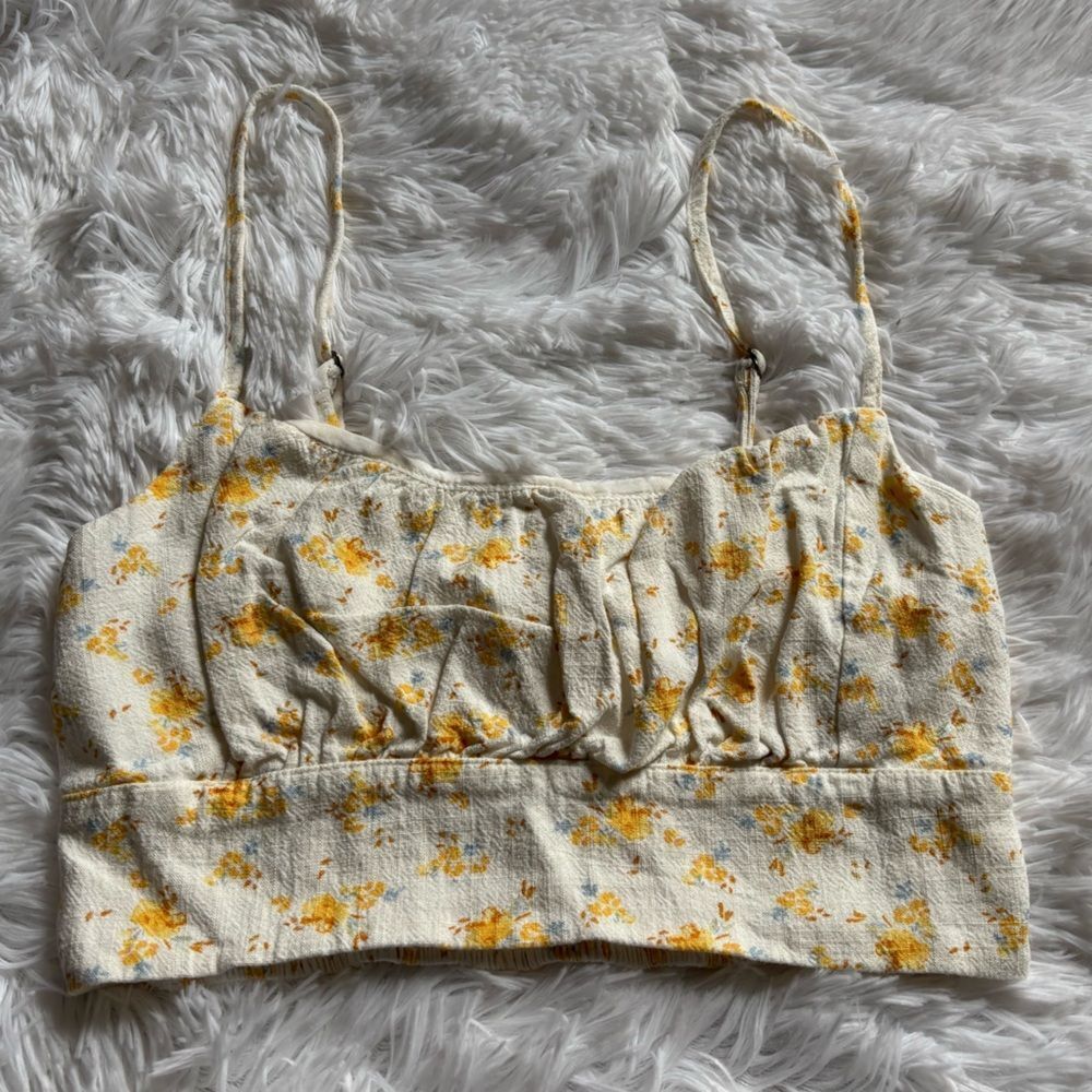Aeropostale Crop Top Floral Womens Size Medium